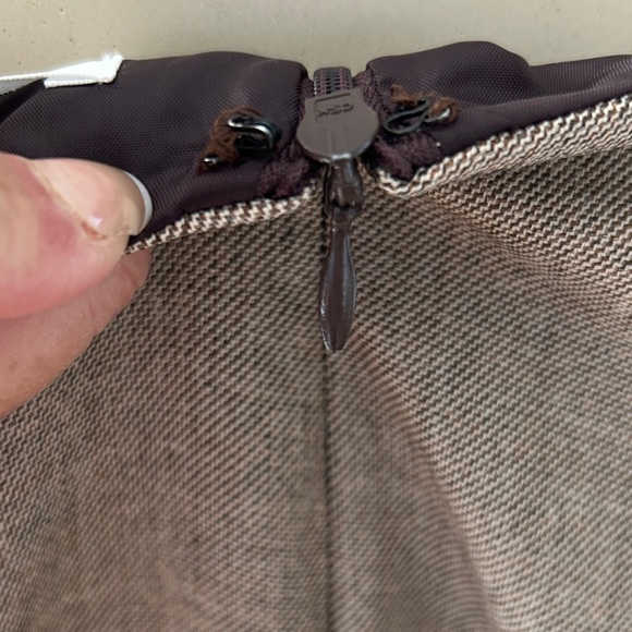 Studio I Women’s Career Beige Short-Sleeve Knee Length Belted Dress Size 10 - Picture 8 of 12